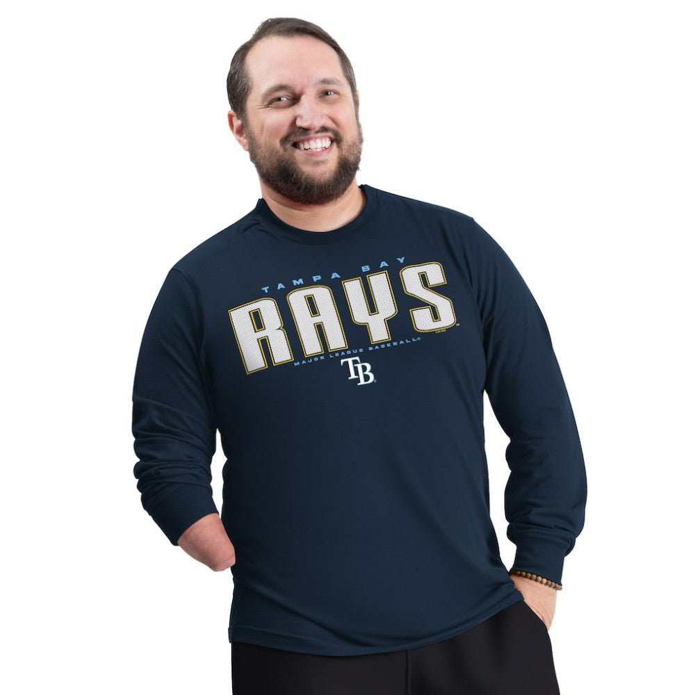 Tampa Bay Rays G-III Sports by Carl Banks Adaptive Long Sleeve T-Shirt Clearance