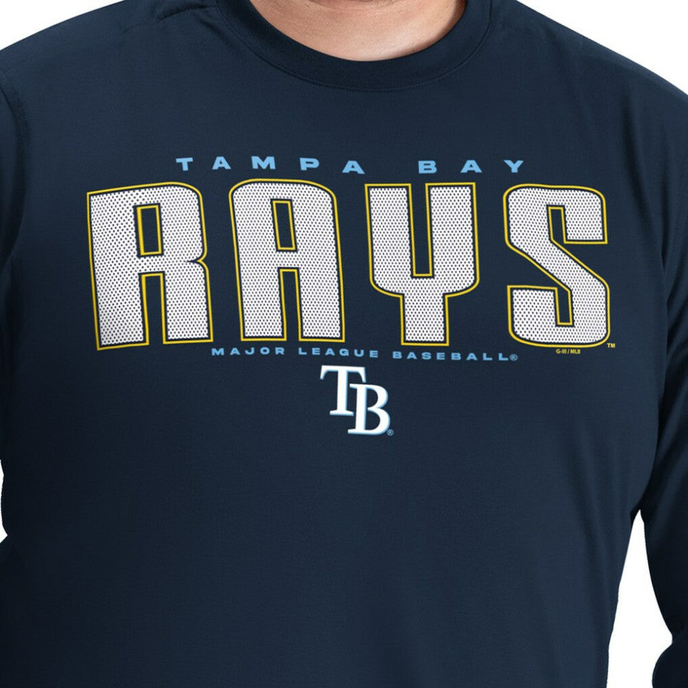 Tampa Bay Rays G-III Sports by Carl Banks Adaptive Long Sleeve T-Shirt Clearance