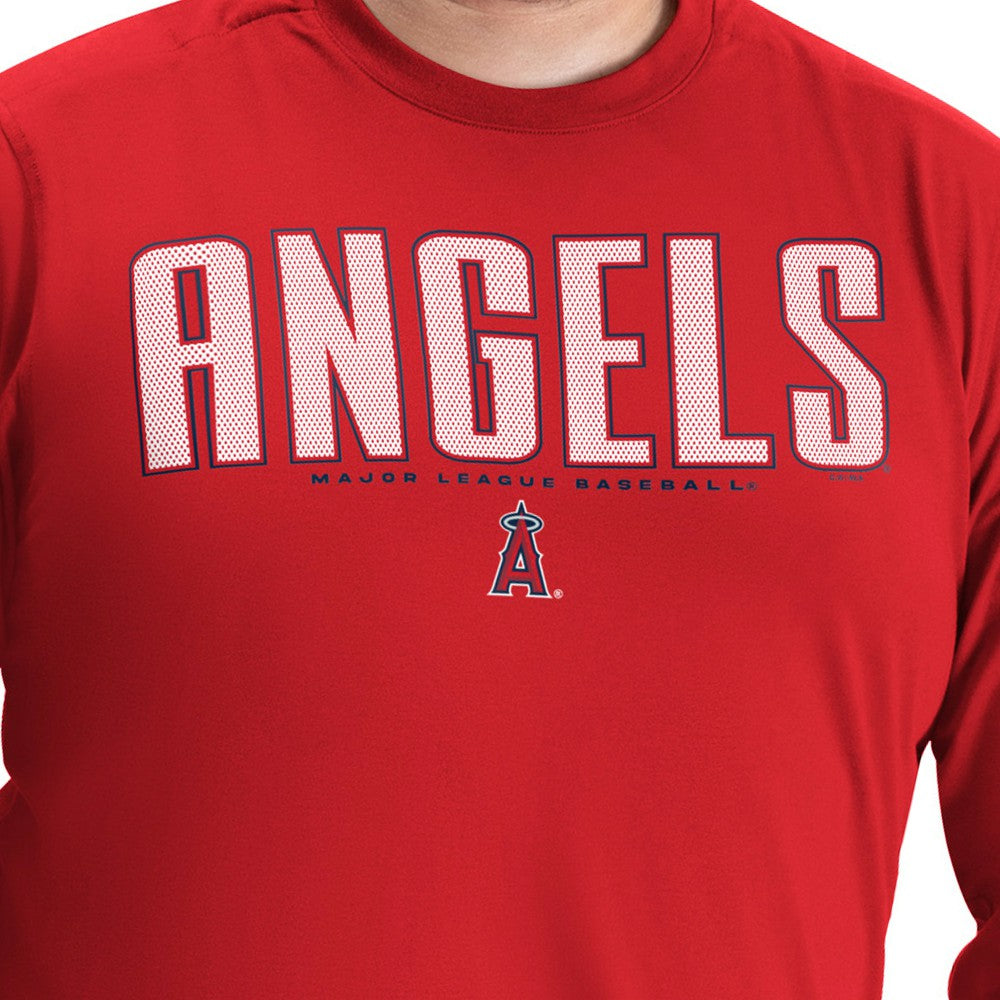 Los Angeles Angels G-III Sports by Carl Banks Adaptive Long Sleeve T-Shirt On Sale