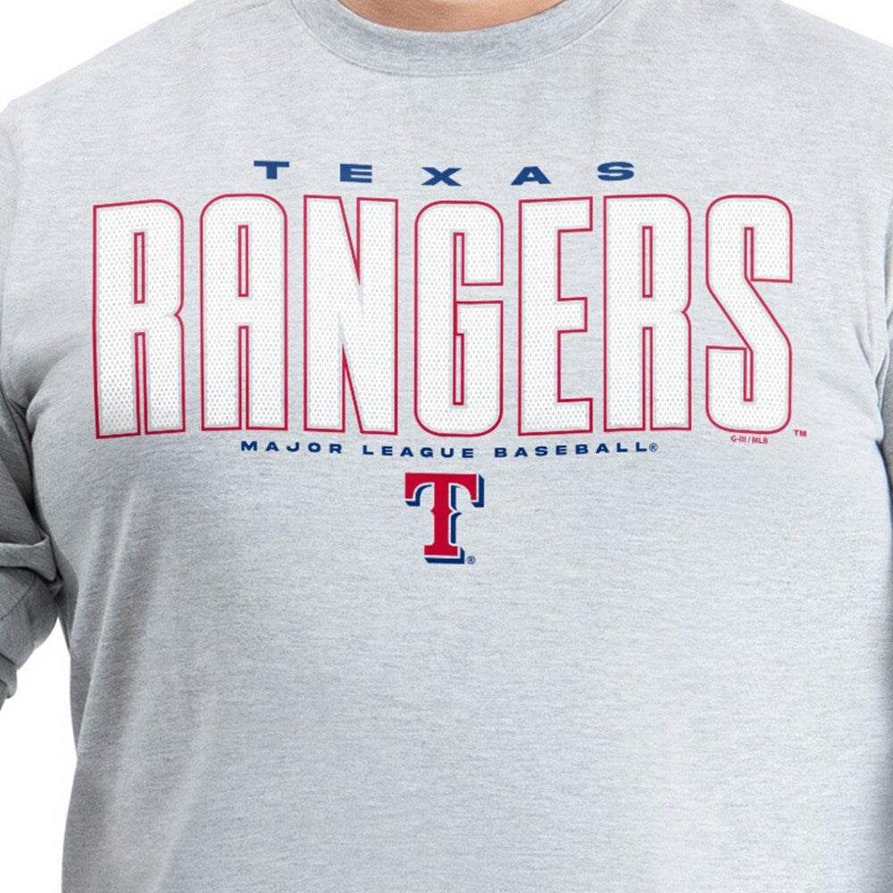 Texas Rangers G-III Sports by Carl Banks Adaptive Long Sleeve T-Shirt Clearance