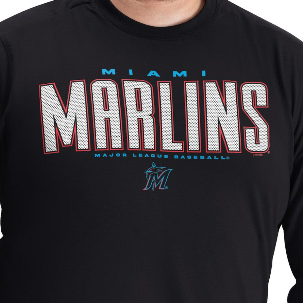 Miami Marlins G-III Sports by Carl Banks Adaptive Long Sleeve T-Shirt Online