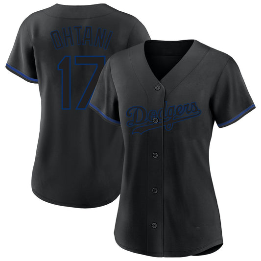 Shohei Ohtani Los Angeles Dodgers Profile Women's Plus Size Player Name & Number Fashion Jersey - Black | MLB Jerseys