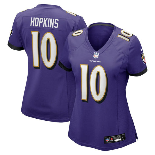 DeAndre Hopkins Baltimore Ravens Women's Team Game Jersey - Purple | NFL Jerseys