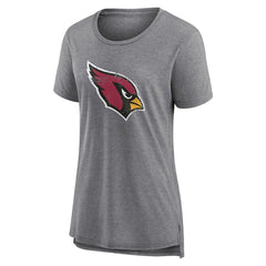 Arizona Cardinals Women's Heritage Custom Name & Number Tri-Blend T-Shirt Gray - NFL