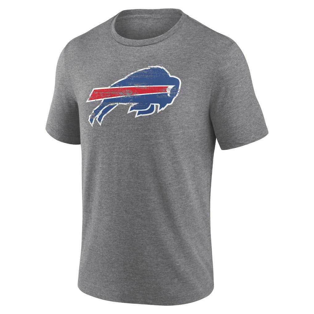 Buffalo Bills Heritage Custom Name & Number Tri-Blend T-Shirt Gray - NFL
