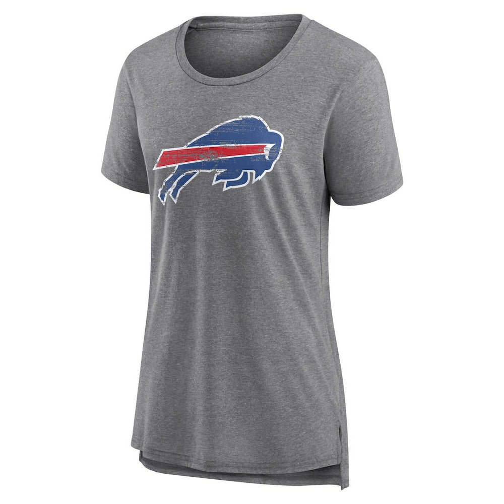 Buffalo Bills Women's Heritage Custom Name & Number Tri-Blend T-Shirt Gray - NFL