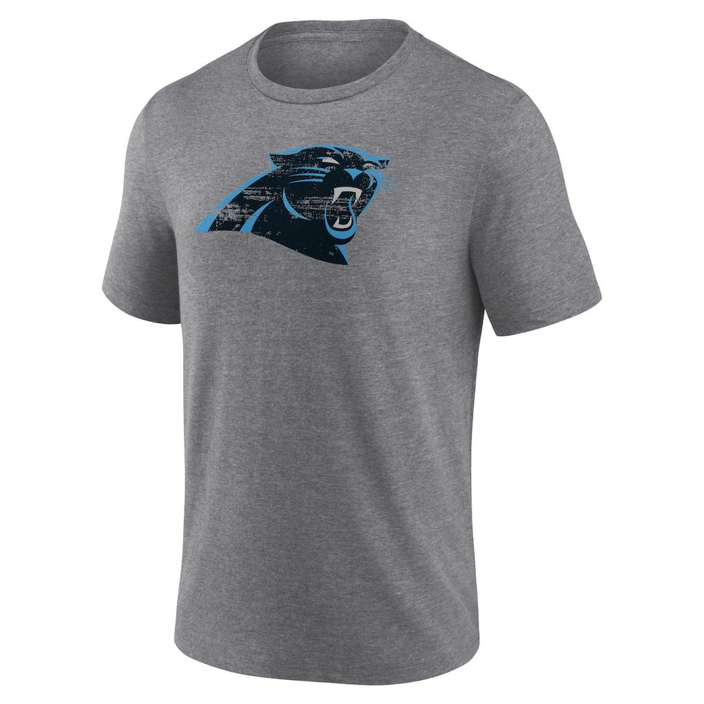 Carolina Panthers Heritage Custom Name & Number Tri-Blend T-Shirt Gray - NFL