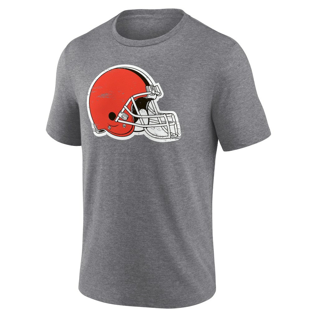 Cleveland Browns Heritage Custom Name & Number Tri-Blend T-Shirt Gray - NFL