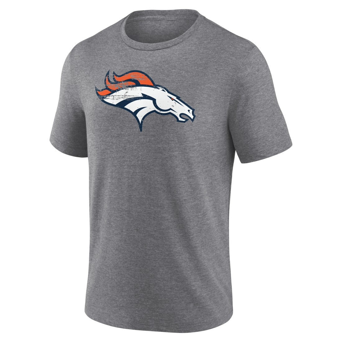 Denver Broncos Heritage Custom Name & Number Tri-Blend T-Shirt Gray - NFL