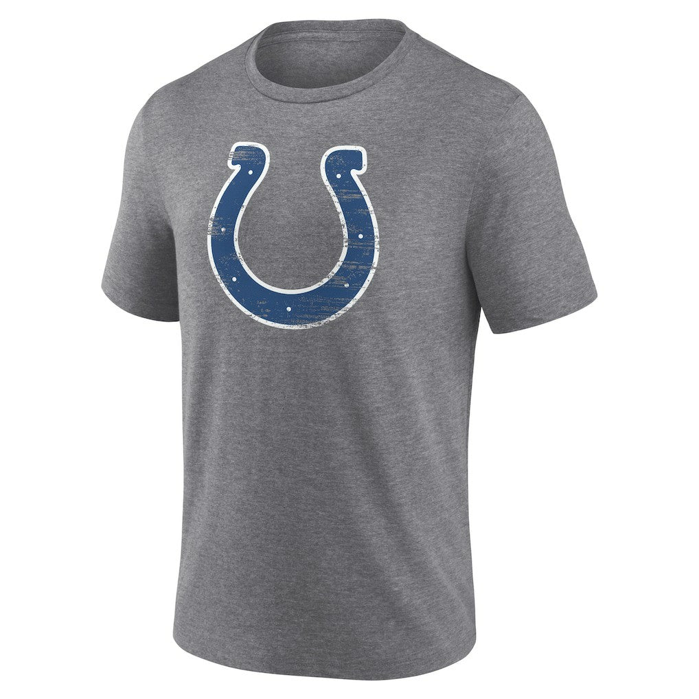 Indianapolis Colts Heritage Custom Name & Number Tri-Blend T-Shirt Gray - NFL