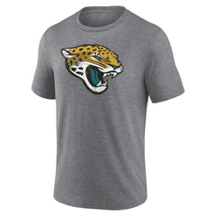 Jacksonville Jaguars Heritage Custom Name & Number Tri-Blend T-Shirt Gray - NFL