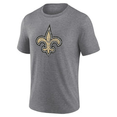 New Orleans Saints Heritage Custom Name & Number Tri-Blend T-Shirt Gray - NFL