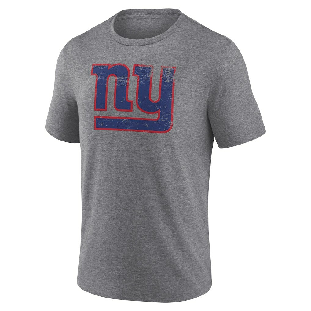 New York Giants Heritage Custom Name & Number Tri-Blend T-Shirt Gray - NFL