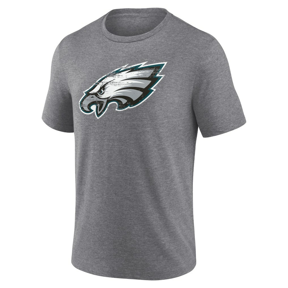 Philadelphia Eagles Heritage Custom Name & Number Tri-Blend T-Shirt Gray - NFL