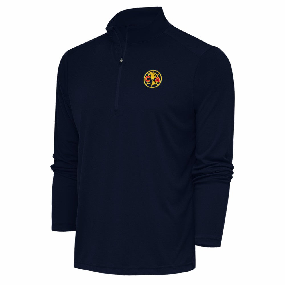 Club America Antigua Statement Quarter-Zip Pullover - Navy