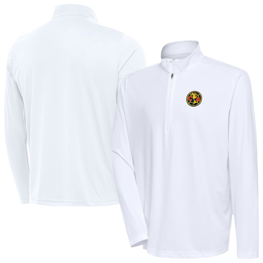 Club America Antigua Statement Quarter-Zip Pullover - White
