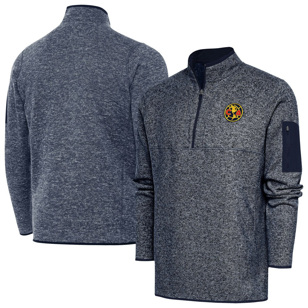 Club America Antigua Elevate Quarter-Zip Pullover - Heather Navy