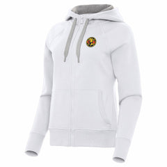 Club America Antigua Women's Takeover Full-Zip Hoodie - White