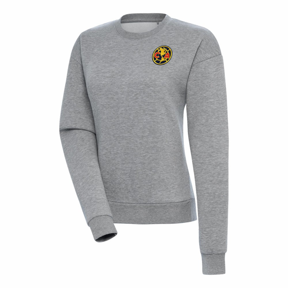 Club America Antigua Women's Takeover Pullover Sweatshirt - Heather Gray
