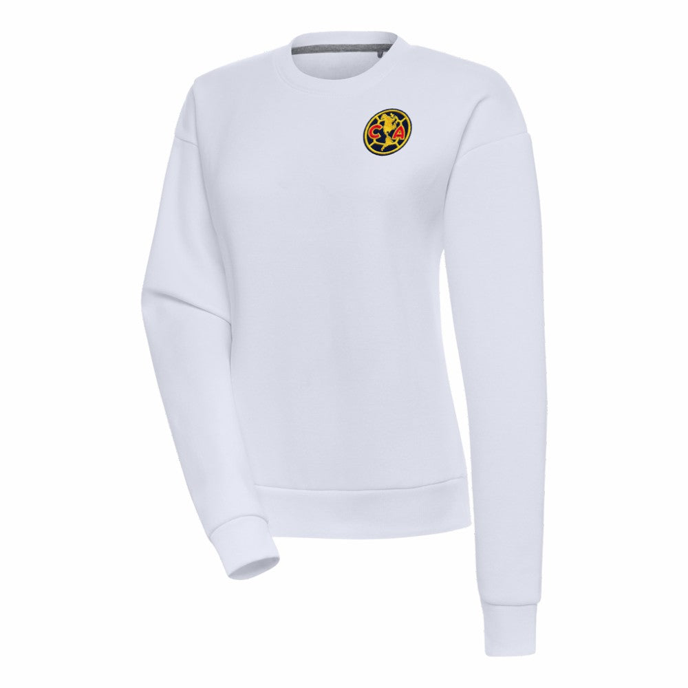 Club America Antigua Women's Takeover Pullover Sweatshirt - White