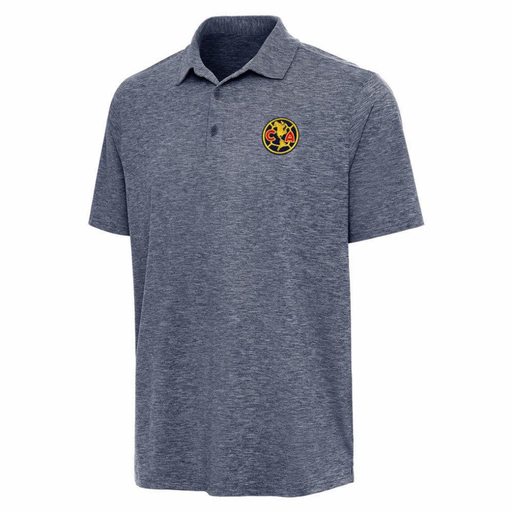 Club America Antigua Triple Shot Polo - Heather Navy