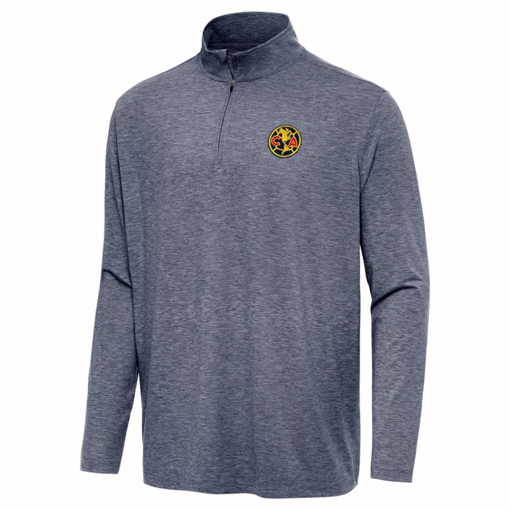 Club America Antigua Master Quarter-Zip Pullover - Heather Navy