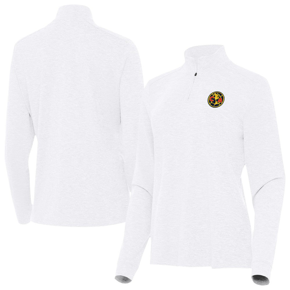 Club America Antigua Women's Master Quarter-Zip Pullover - White