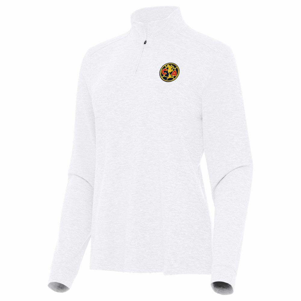 Club America Antigua Women's Master Quarter-Zip Pullover - White