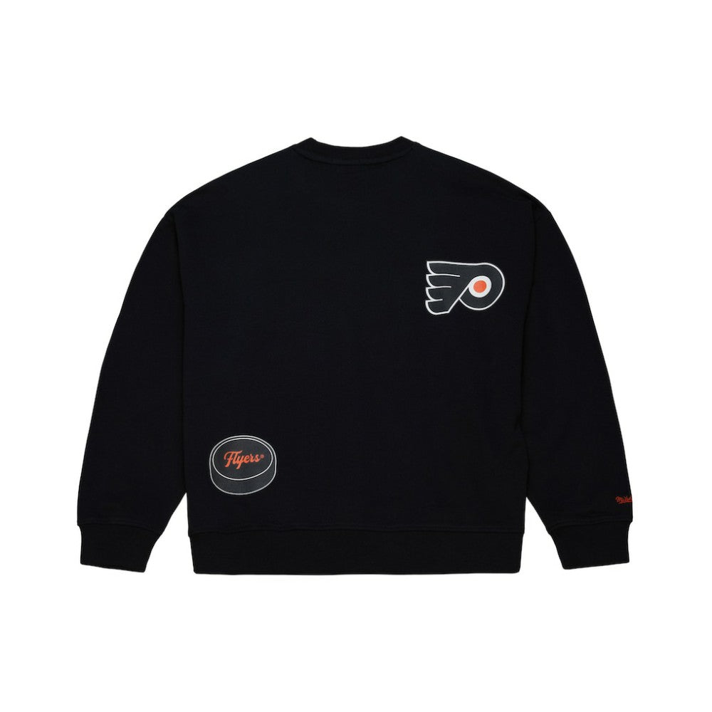 Philadelphia Flyers - Mitchell & Ness Women's Vintage Crewneck Sweatshirt Black