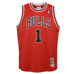 Mitchell & Ness - Derrick Rose Chicago Bulls Youth 2008/09 Hardwood Classics Swingman Jersey - Red