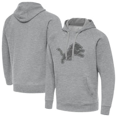 Detroit Lions Antigua Victory Hoodie Heather Gray - NFL