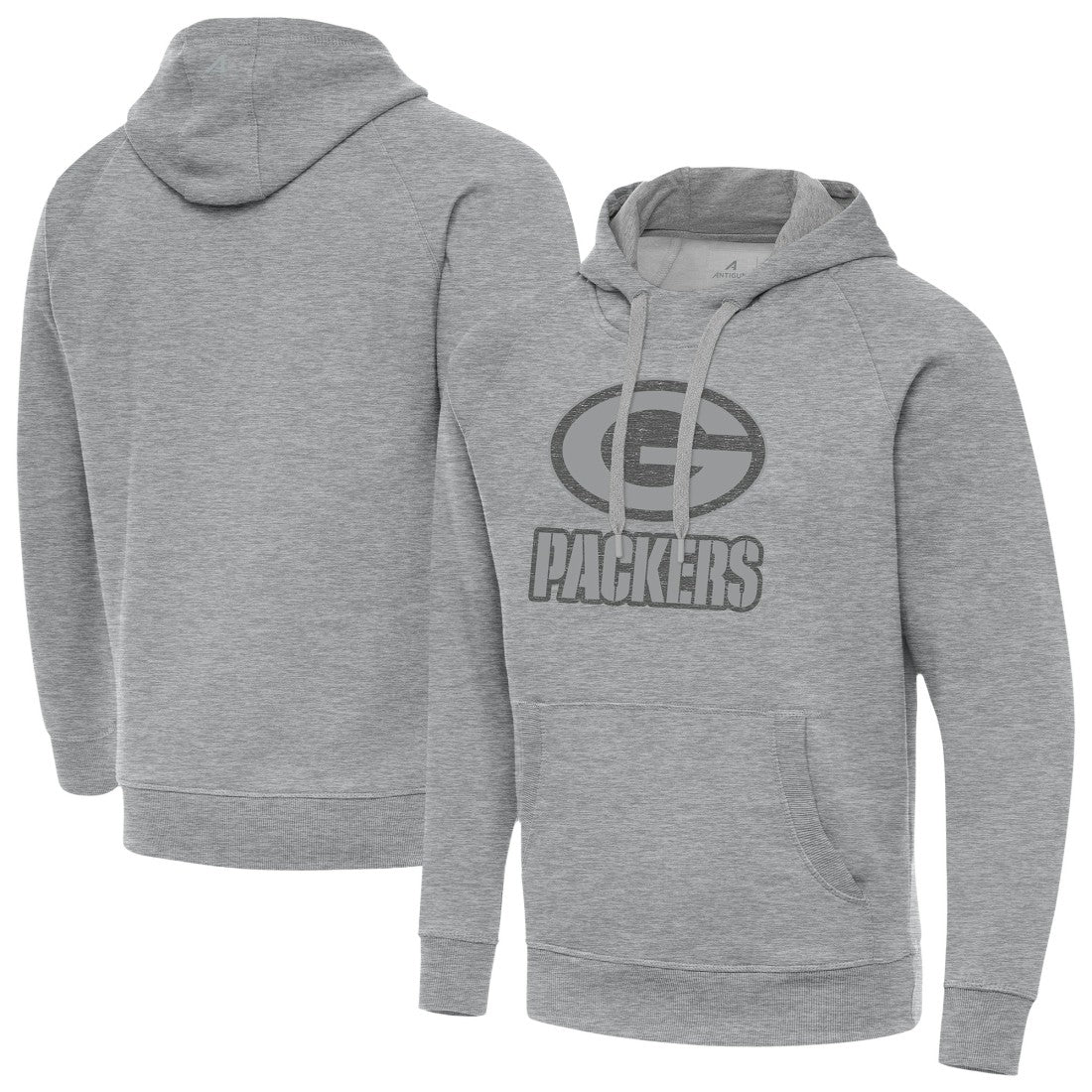 Green Bay Packers Antigua Victory Hoodie Heather Gray - NFL