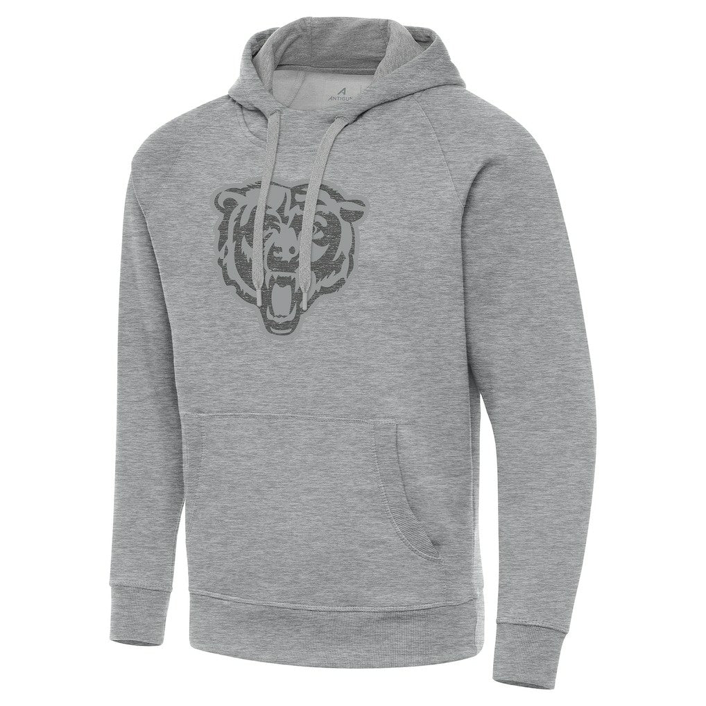 Chicago Bears Antigua Victory Hoodie Heather Gray - NFL
