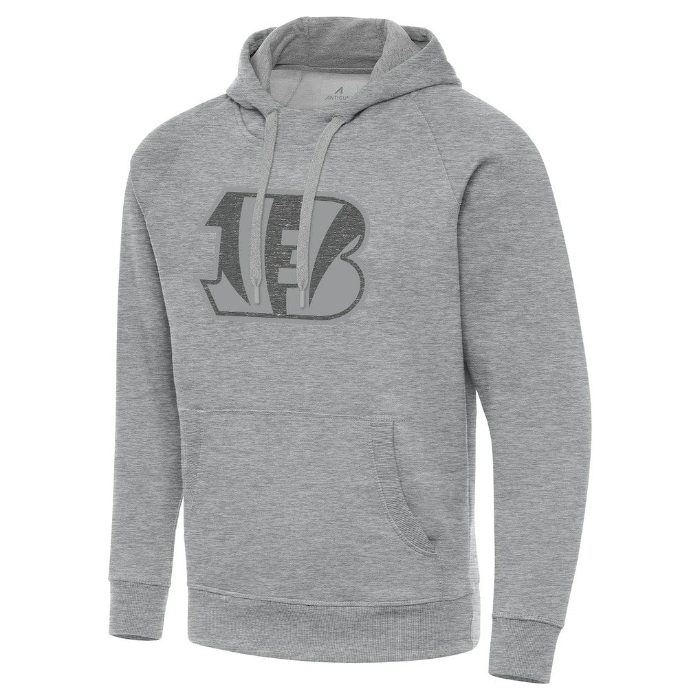 Cincinnati Bengals Antigua Victory Hoodie Heather Gray - NFL