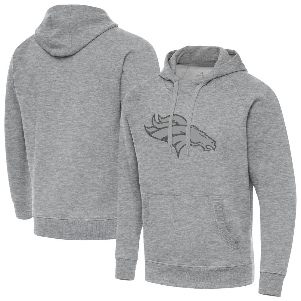Denver Broncos Antigua Victory Hoodie Heather Gray - NFL