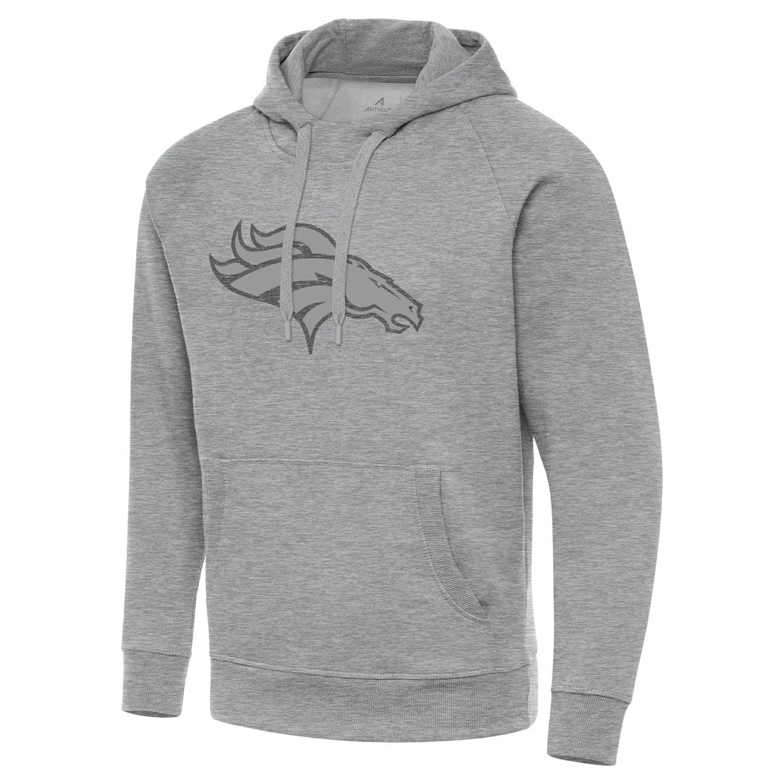 Denver Broncos Antigua Victory Hoodie Heather Gray - NFL