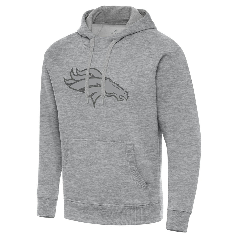 Denver Broncos Antigua Victory Hoodie Heather Gray - NFL