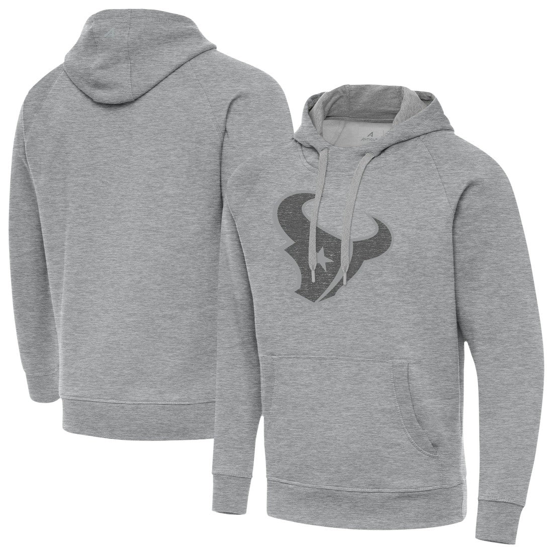 Houston Texans Antigua Victory Hoodie Heather Gray - NFL