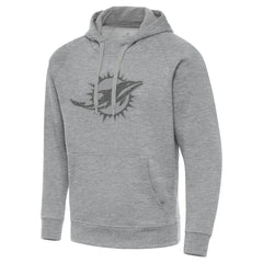 Miami Dolphins Antigua Victory Hoodie Heather Gray - NFL