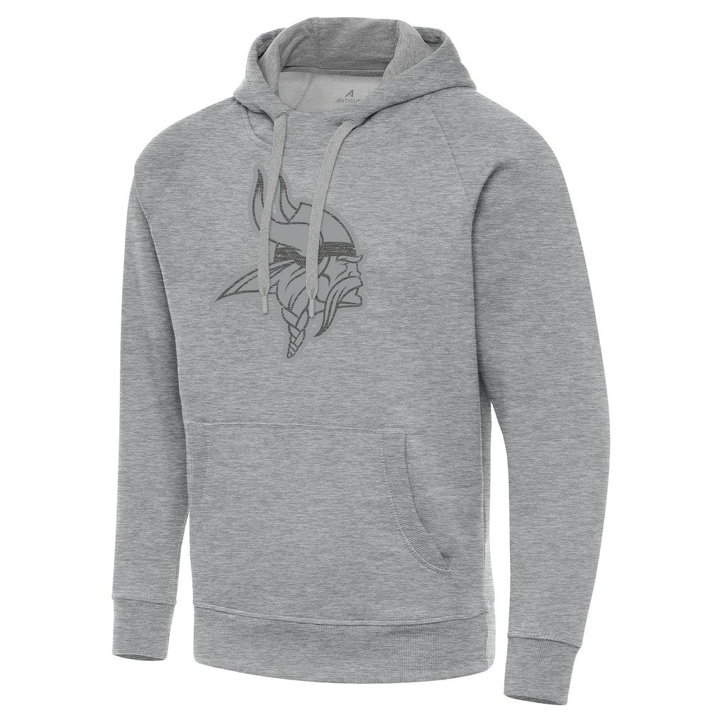 Minnesota Vikings Antigua Victory Hoodie Heather Gray - NFL