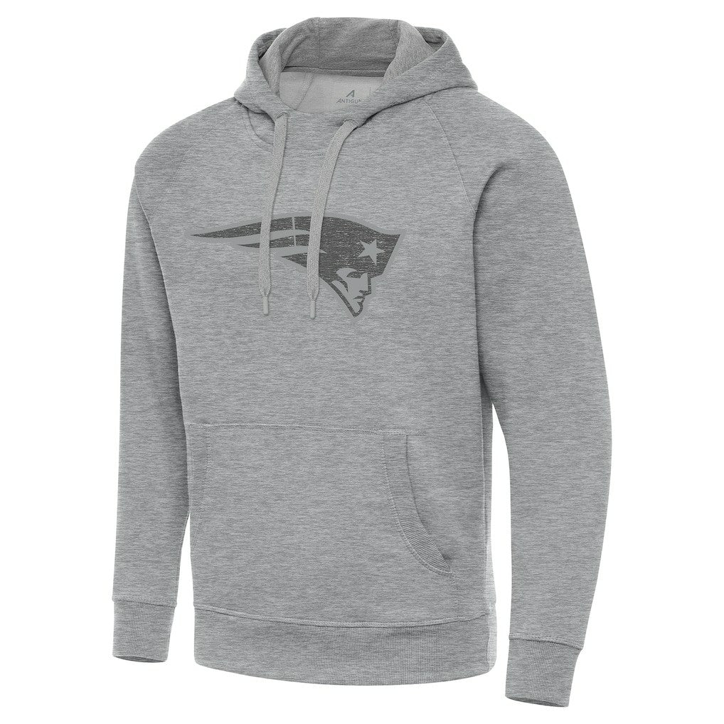 New England Patriots Antigua Victory Hoodie Heather Gray - NFL
