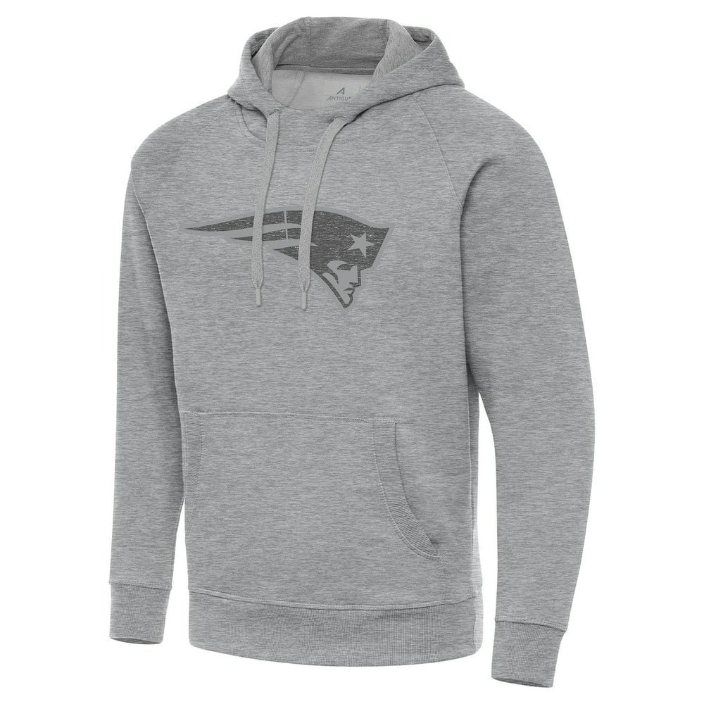 New England Patriots Antigua Victory Hoodie Heather Gray - NFL
