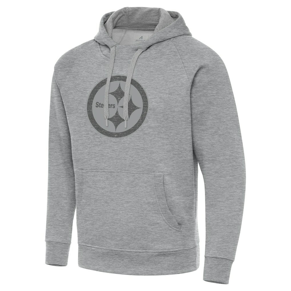 Pittsburgh Steelers Antigua Victory Hoodie Heather Gray - NFL