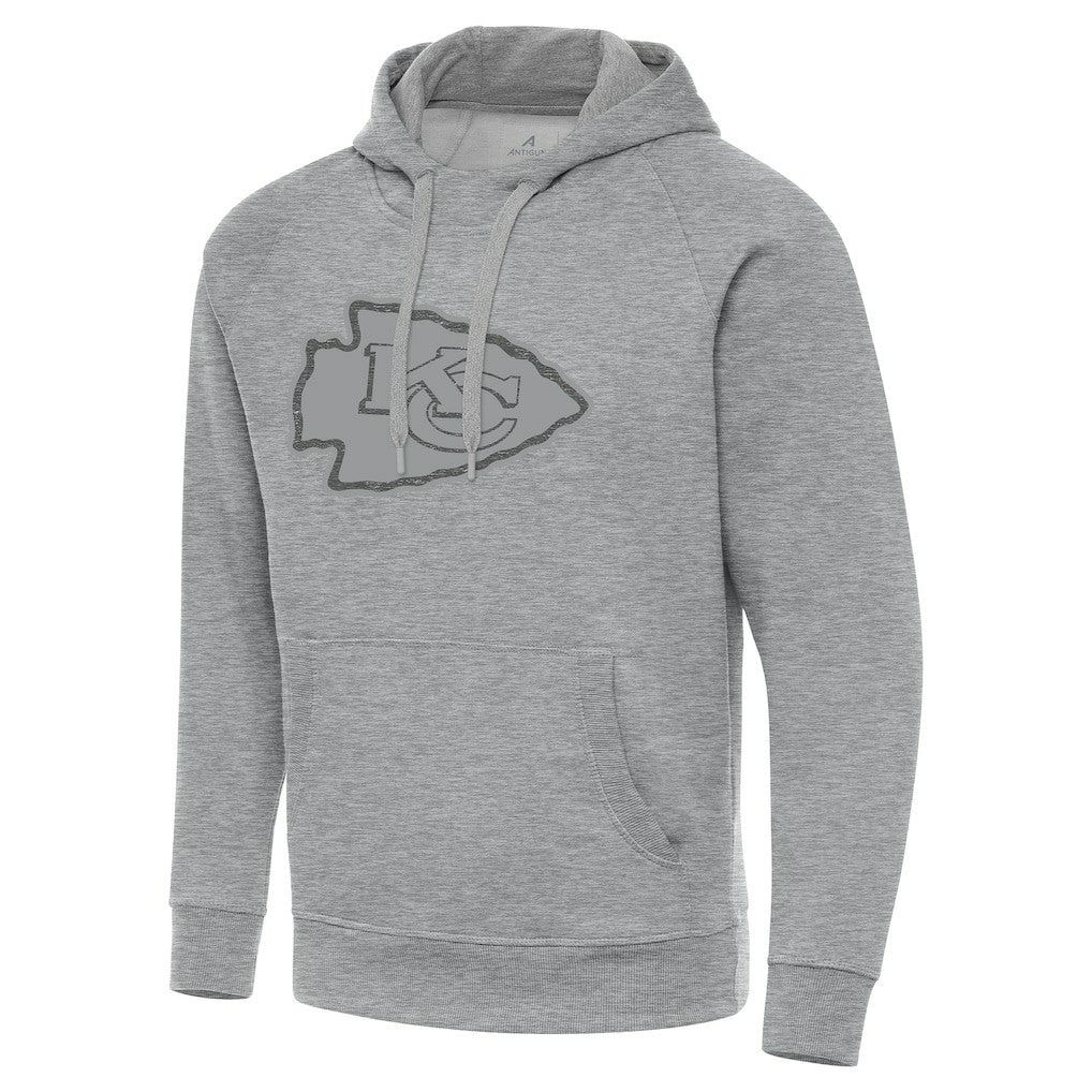 Kansas City Chiefs Antigua Victory Hoodie Heather Gray - NFL