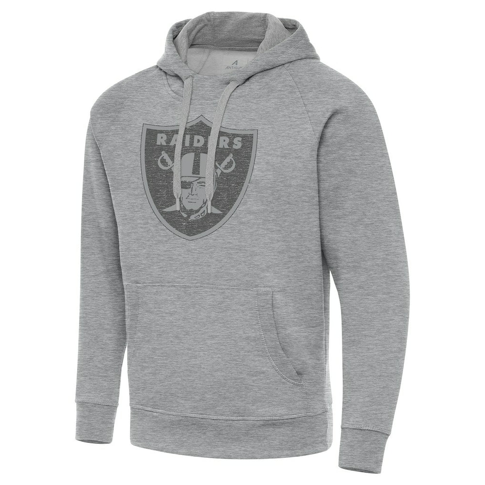 Las Vegas Raiders Antigua Victory Hoodie Heather Gray - NFL