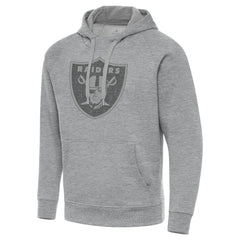 Las Vegas Raiders Antigua Victory Hoodie Heather Gray - NFL
