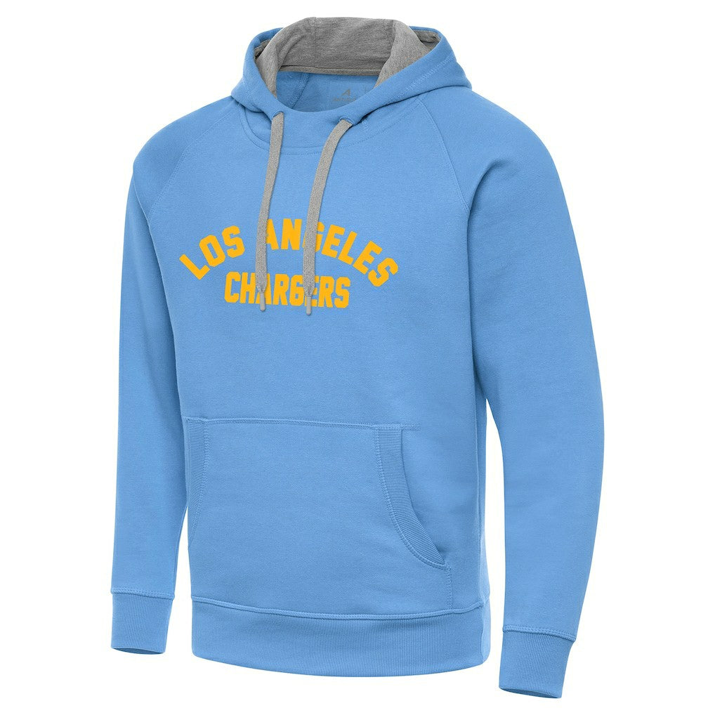 Los Angeles Chargers Antigua Victory Hoodie Powder Blue - NFL