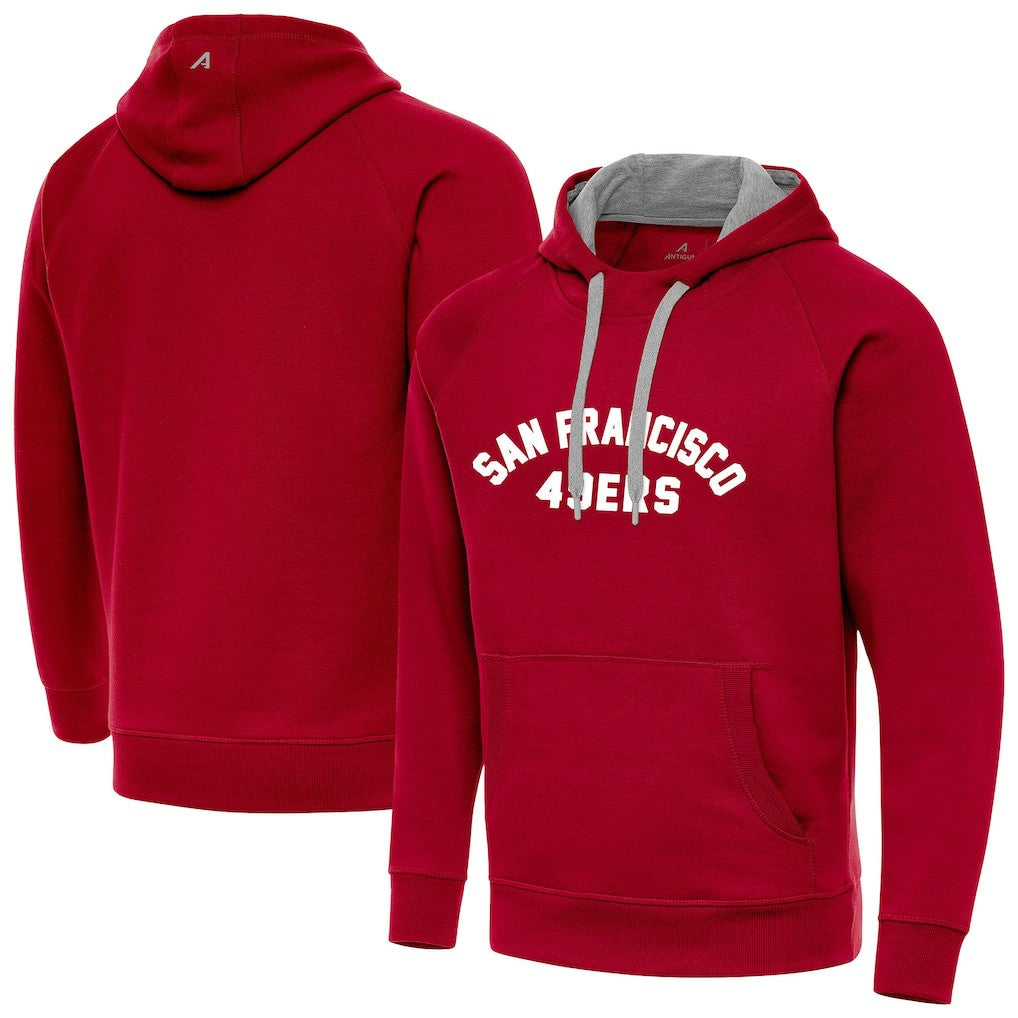 San Francisco 49ers Antigua Victory Hoodie Scarlet - NFL