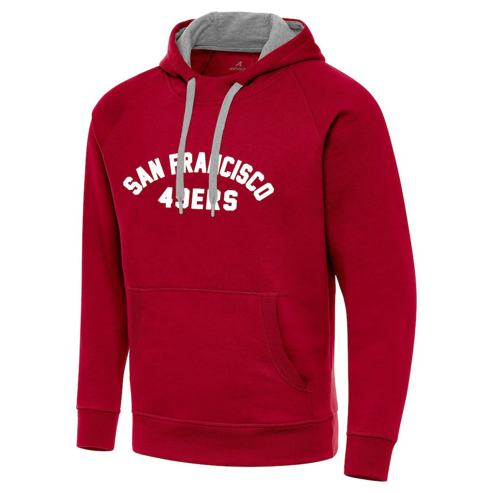 San Francisco 49ers Antigua Victory Hoodie Scarlet - NFL
