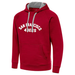 San Francisco 49ers Antigua Victory Hoodie Scarlet - NFL
